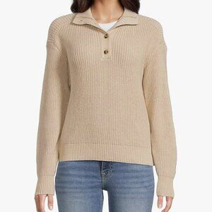 Luxe Knit Henley Sweater